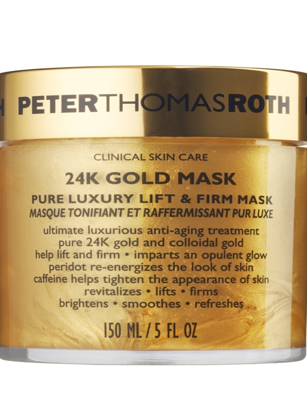 Peter Thomas Roth 24K Gold Mask - Metallic Gold Jar